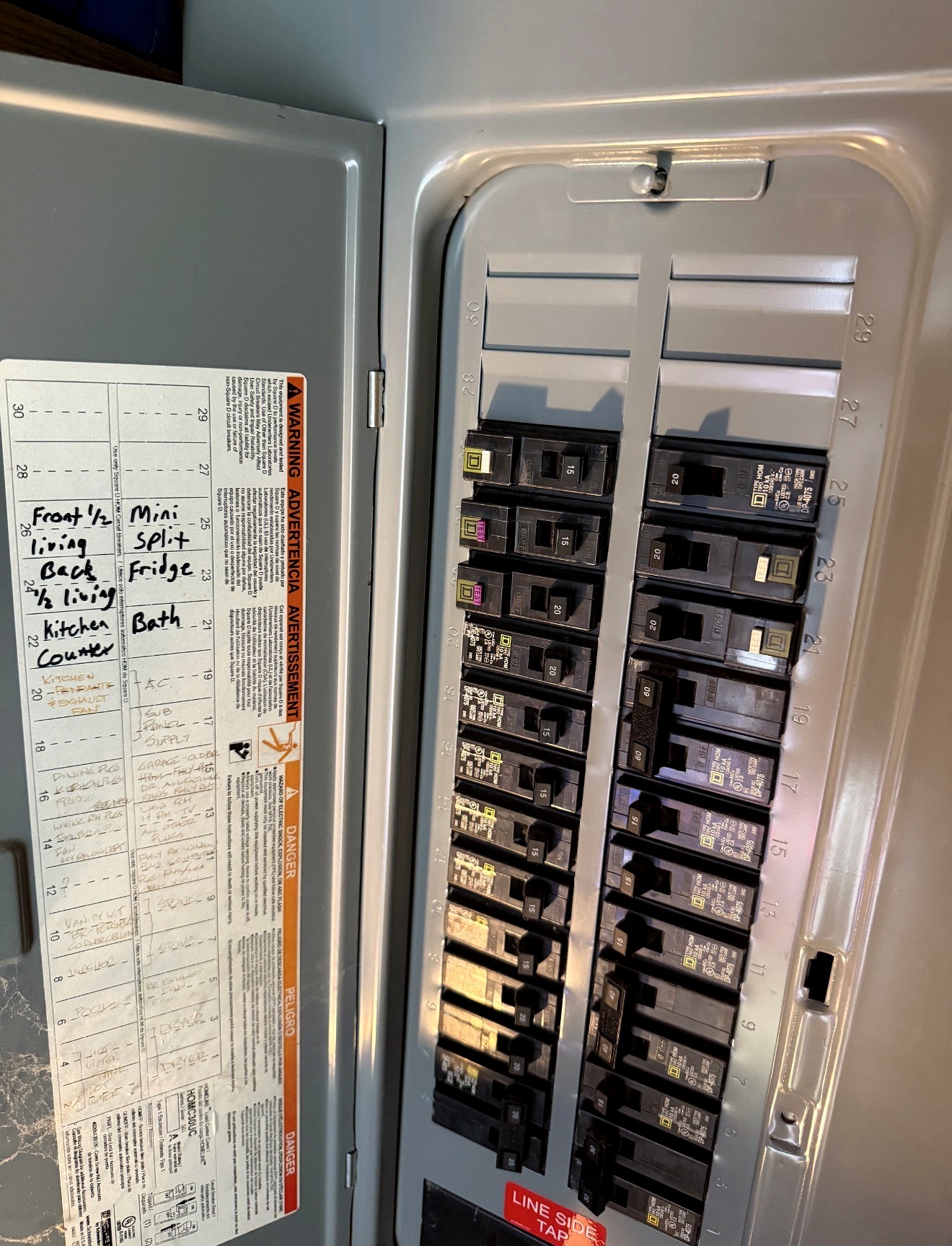 An older residential electrical panel CES services